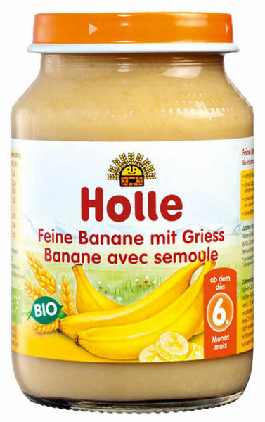 Holle bio dětská přesnídávka Jemné banány s krupicí porovnat ceny