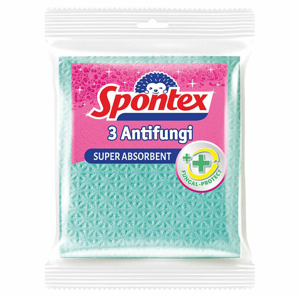SPONTEX Antifungi Antibakteriální houbová utěrka 3 kusy porovnat ceny