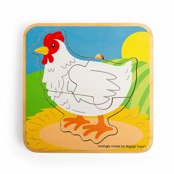 BIGJIGS Toys puzzle životní cyklus slepice porovnat ceny