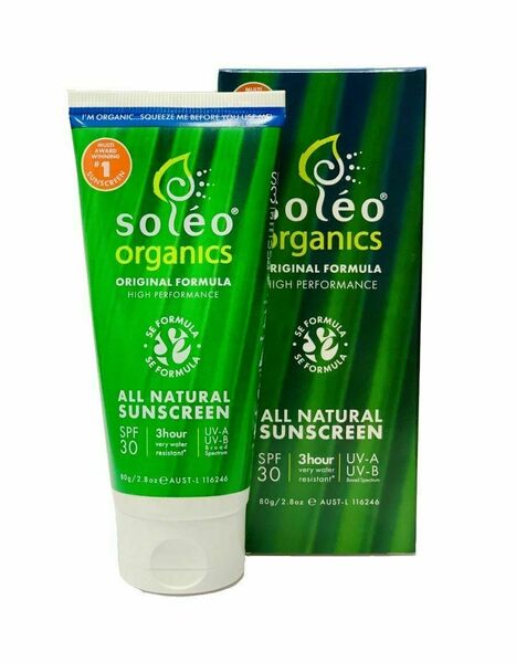 Soléo organics all natural Sunscreen SPF30 80 g porovnat ceny