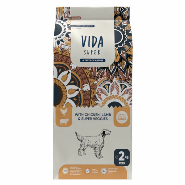 KRAFTIA Vida Super Dog Adult M/L HUNTING Chic&Lamb Granule pro psy 1 ks, Hmotnost balení: 2 kg porovnat ceny