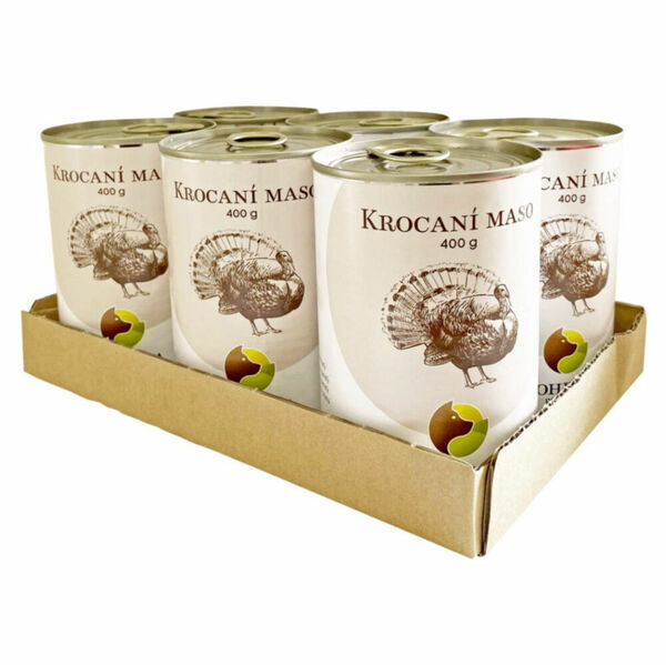 BOHEMIA PET FOOD Konzerva  krocaní maso ve vlastní šťávě pro psy 6x400g porovnat ceny