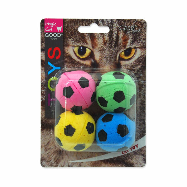 MAGIC CAT Hračka míček pěnový fotbalový 3,75 cm 4 ks porovnat ceny