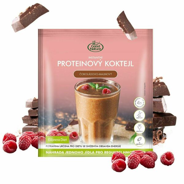 Express Diet Proteinový čokoládovo-malinový koktejl na hubnutí 60g porovnat ceny