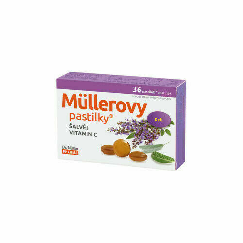 Müllerovy pastilky se šalvějí 36ks CZ/SK porovnat ceny