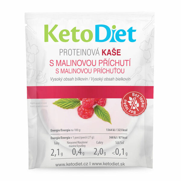 KETODIET Proteinová kaše s malinovou příchutí 7 porcí porovnat ceny