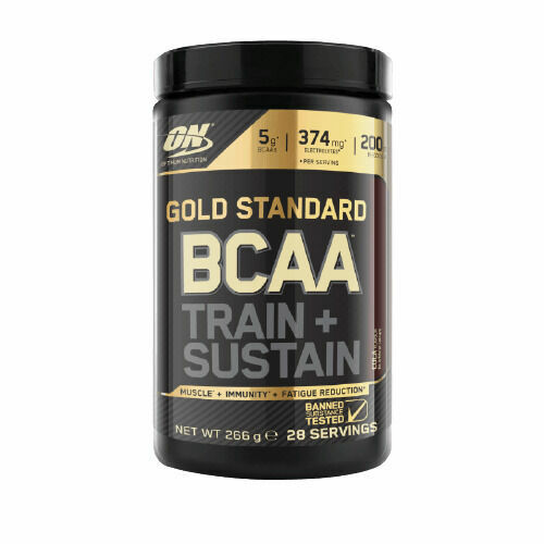 Optimum Nutrition Gold Standard BCAA Train Sustain cola 266g porovnat ceny