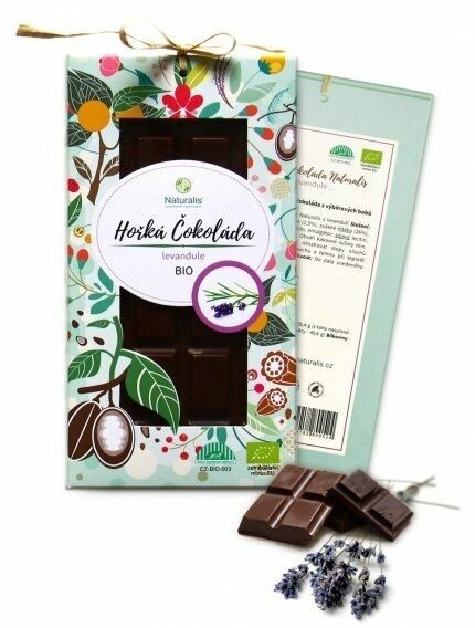 Naturalis Bio Hořká Čokoláda s levandulí 80g porovnat ceny