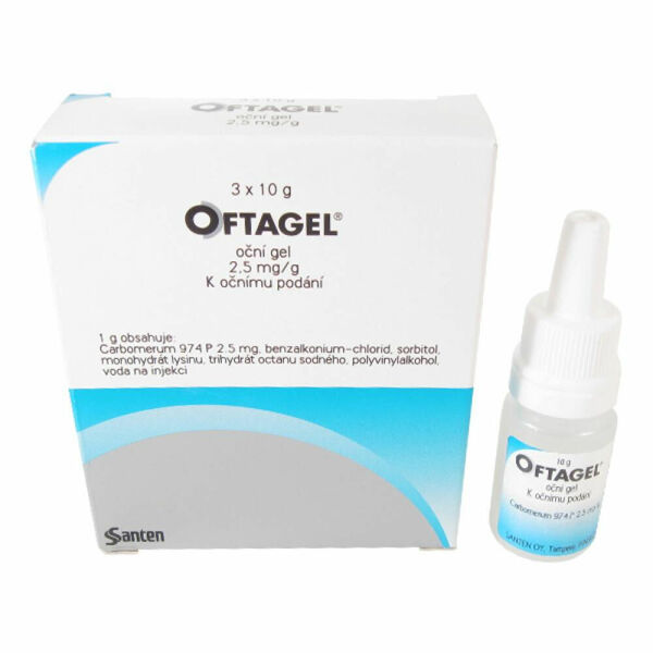 OFTAGEL  3X10GM/25MG Oční gel porovnat ceny