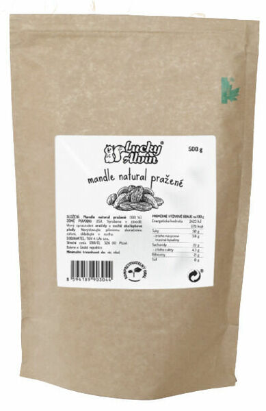 Lucky Alvin Mandle natural pražené 500g porovnat ceny