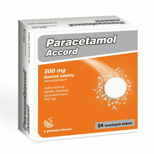 PARACETAMOL ACCORD 500MG šumivá tableta 24 porovnat ceny