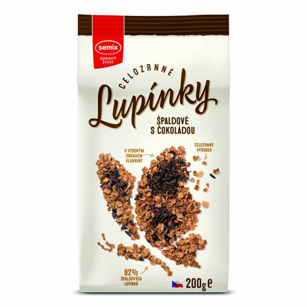 SEMIX 82% špaldových lupínků s čokoládou 200 g porovnat ceny