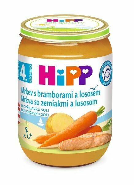 HiPP BABY Karotka s bramborami a lososem 190g porovnat ceny