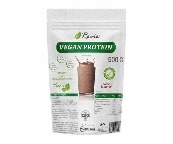 Revix Vegan protein čokoláda-karamel 500g porovnat ceny