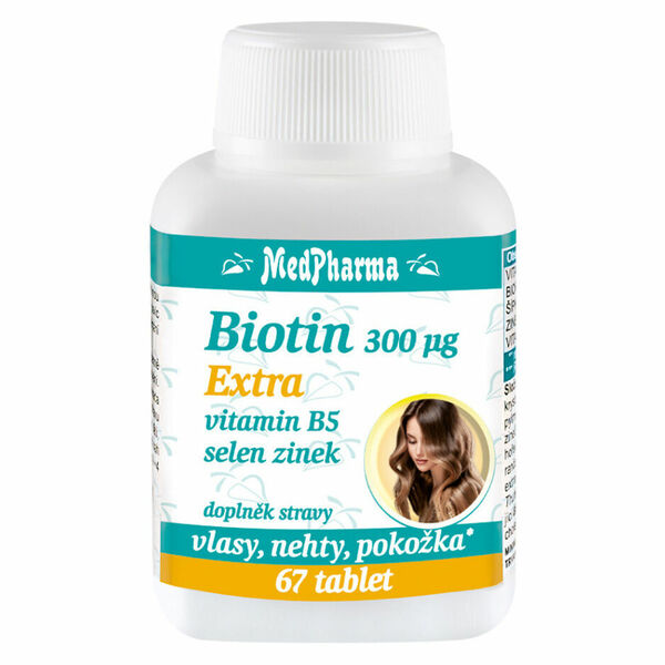 MEDPHARMA Biotin 300 µg extra 67 tablet porovnat ceny