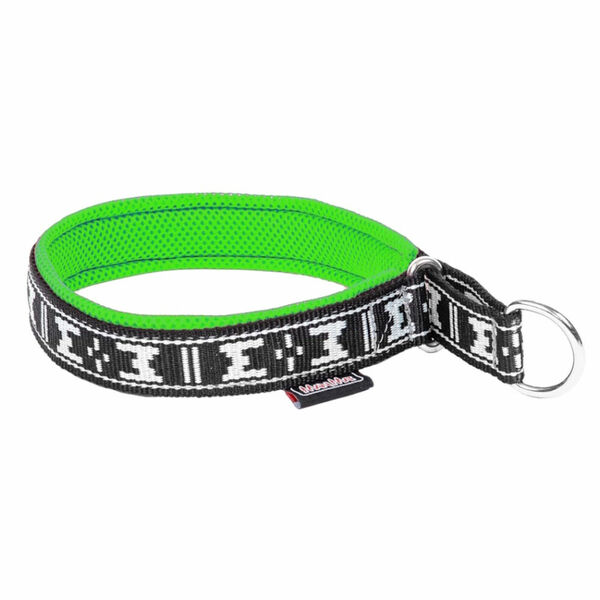 MANMAT Polstrovaný obojek pro psy zelená-stříbrná 1 ks, Velikost: XS porovnat ceny