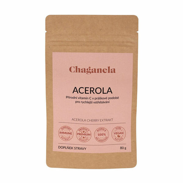Chaganela Acerola (přírodní vitamín C) 80g porovnat ceny