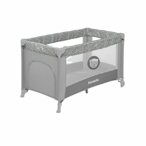 Lionelo Cestovní postýlka Stefi grey Concrete Multicolor porovnat ceny