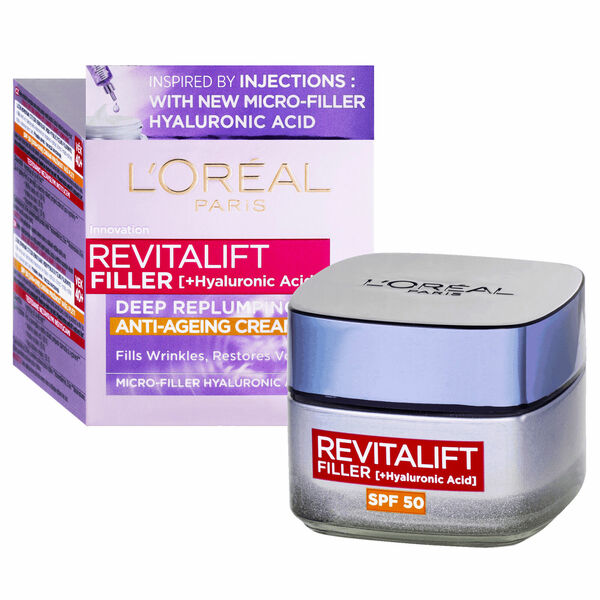 L'Oréal Paris Revitalift Filler Denní krém proti stárnutí SPF 50 50ml porovnat ceny