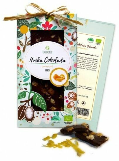 Naturalis Bio Hořká čokoláda s pomerančem 80g porovnat ceny