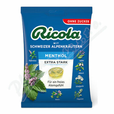 RICOLA Mentol Extra silný bez cukru 75g porovnat ceny