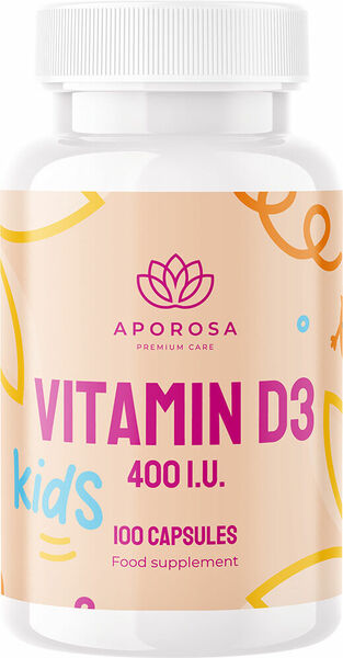 Aporosa kids Vitamín D3 400 I.U. 100 kapslí porovnat ceny