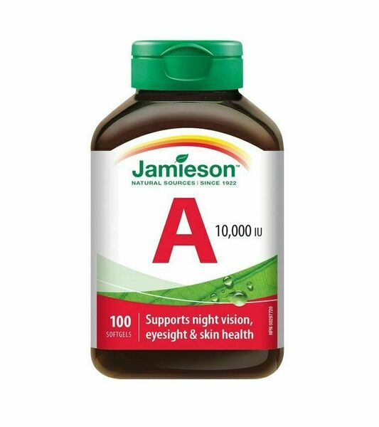 Jamieson Vitamín A 10.000 IU 100 kapslí porovnat ceny