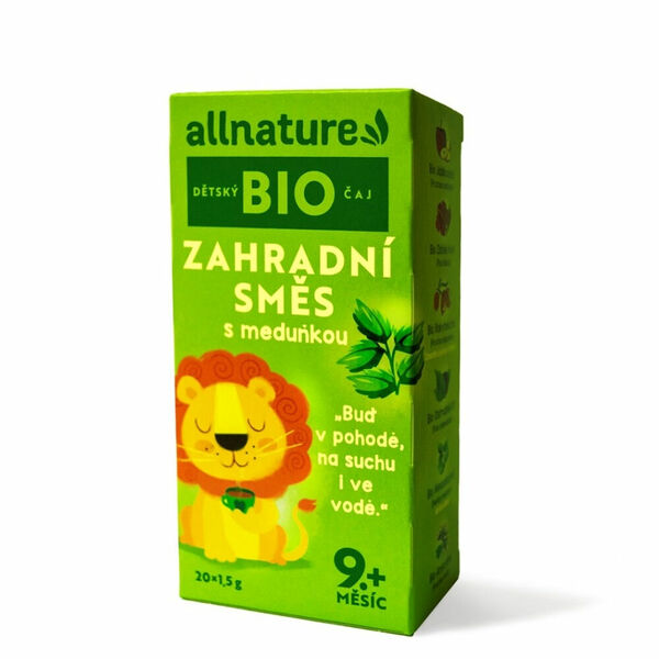 ALLNATURE Dětský čaj zahradní směs s meduňkou BIO 20 sáčků porovnat ceny