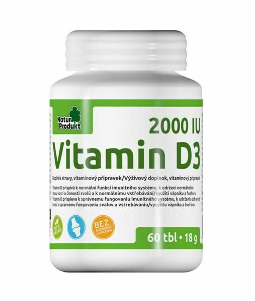 Naturprodukt Vitamin D3 2000 IU 60 tablet porovnat ceny