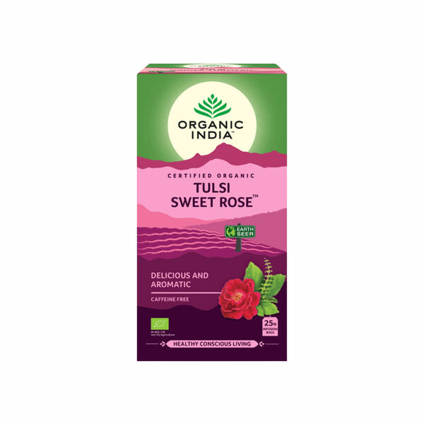 Organic India Tulsi Sladká růže BIO 25 sáčků porovnat ceny
