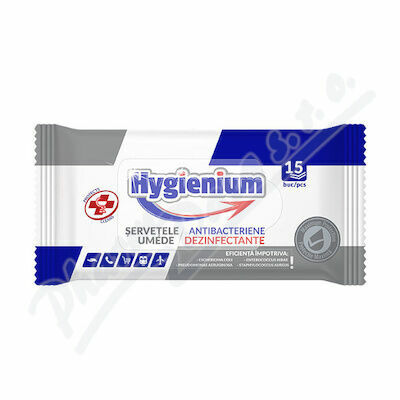 Hygienium dezinfekční vlhčené ubrousky 15ks porovnat ceny