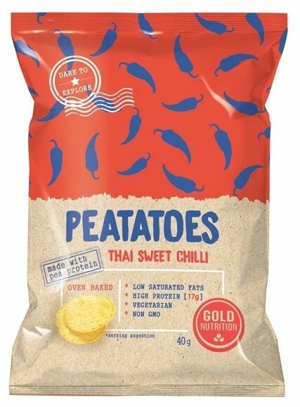 GoldNutrition Peatatoes proteinové chipsy sweet chilli 40g porovnat ceny