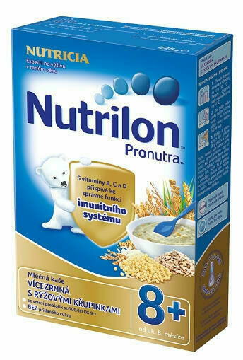Nutrilon Pronutra kaše vícezrnná mléčná 225g 8M porovnat ceny