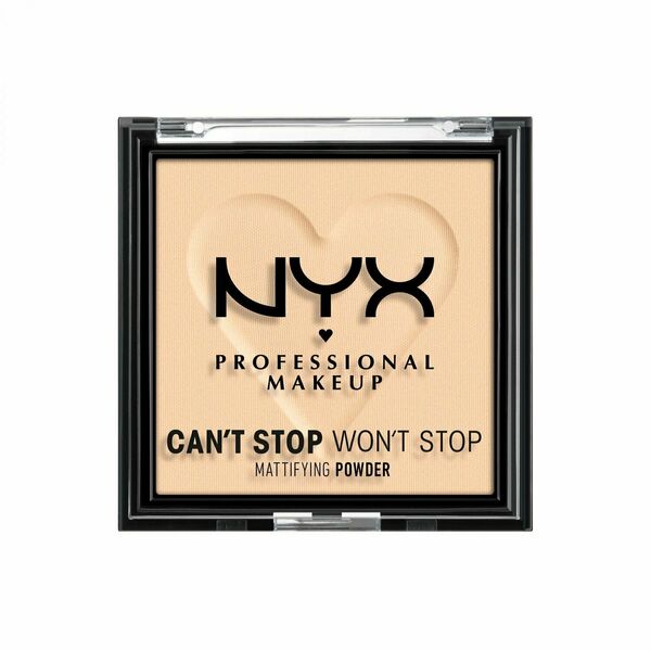 NYX Professional Makeup Can't Stop Won't Stop Mattifying Powder kompaktní pudr - odstín 02 Light 6g porovnat ceny