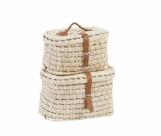 Childhome Slaměný kufřík s držadlem, 2ks porovnat ceny