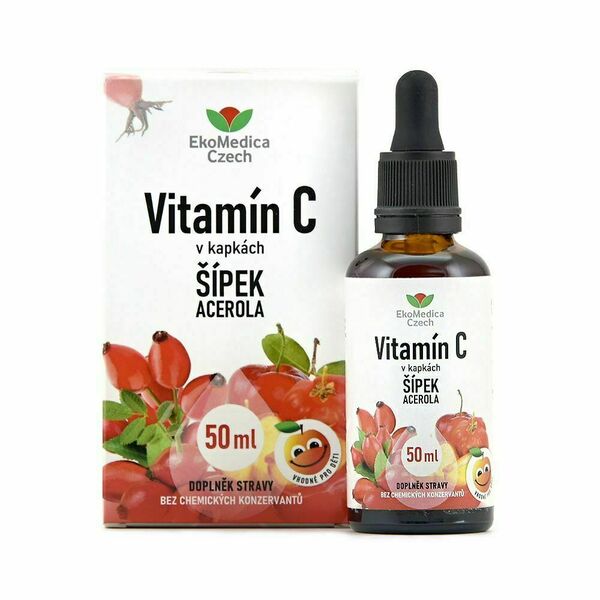Ekomedica Vitamín C v kapkách Šípek Acerola 50 ml porovnat ceny