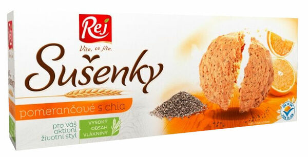 Rej  Sušenky grahamové s chia a pomerančem 120g porovnat ceny