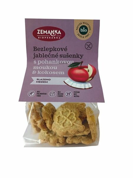 Zemanka Bezlepkové jablečné sušenky s pohankovou moukou BIO 100 g porovnat ceny
