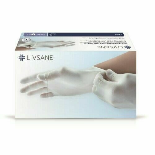 LIVSANE Rukavice latexové nepudrované S 100ks porovnat ceny