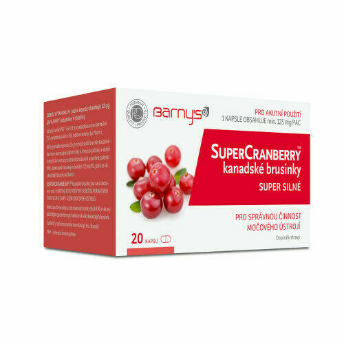 Barnys SuperCranberry kanadské brusinky cps.20 porovnat ceny