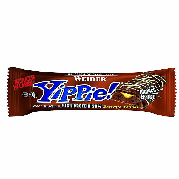 WEIDER Yippie! Bar Brownie-Vanilla tyčinka 70 g porovnat ceny