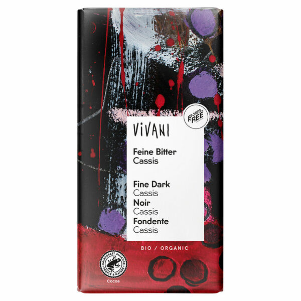 VIVANI Hořká čokoláda cassis BIO 100 g porovnat ceny
