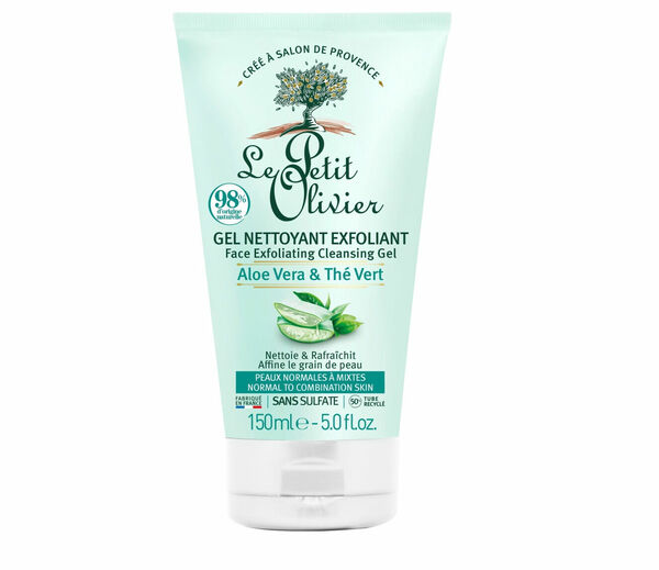 Le Petit Olivier Exfoliační čisticí gel na pleť aloe vera a zelený čaj 150 ml porovnání ceny