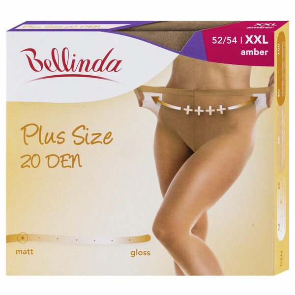 BELLINDA Dámské nadměrné punčochy 52-54 XXL středně tělové 1 kus porovnat ceny