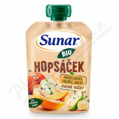 Sunar BIO Hopsáček mango/ban/hruš/jablko/oves 100g porovnat ceny