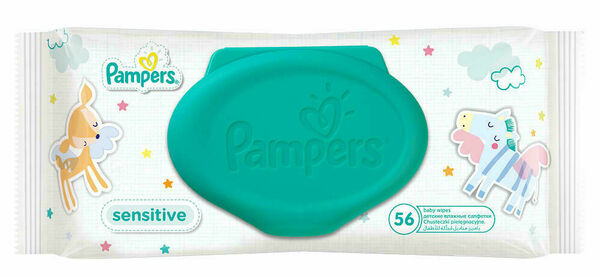 Pampers Sensitive Dětské čisticí ubrousky 56ks porovnat ceny