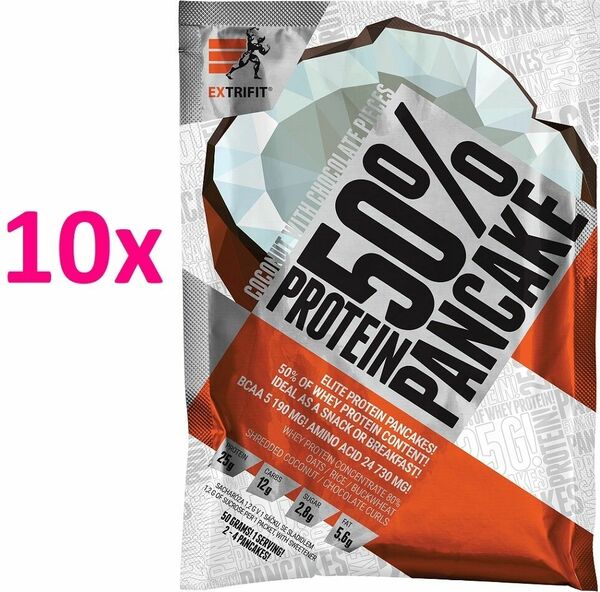 Extrifit Proteinové palačinky 50% 10x50g kokos čokoláda porovnat ceny
