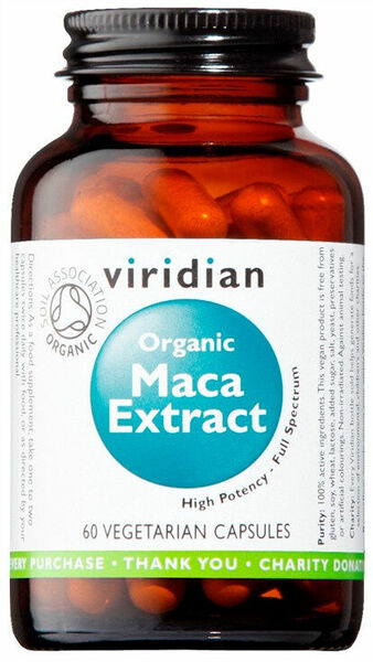 Viridian Maca Extract Organic 60 kapslí porovnat ceny