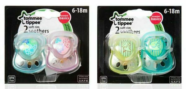Tommee Tippee Šidítko s měkkým okrajem latex 6-18m Basic 2ks porovnat ceny