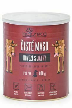 Natureca Konz. Hovězí S Játry Pro Psy 800g porovnat ceny